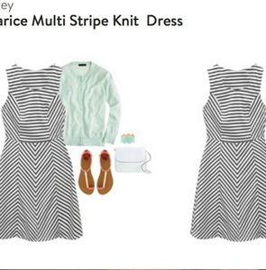 Pixley Clarice‎ black white striped dress